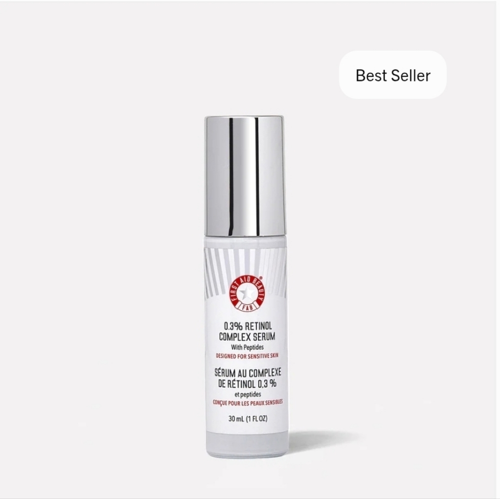 First Aid Beauty .3% Retinol Complex 1oz Bottle New In Box Antiaging Treatment